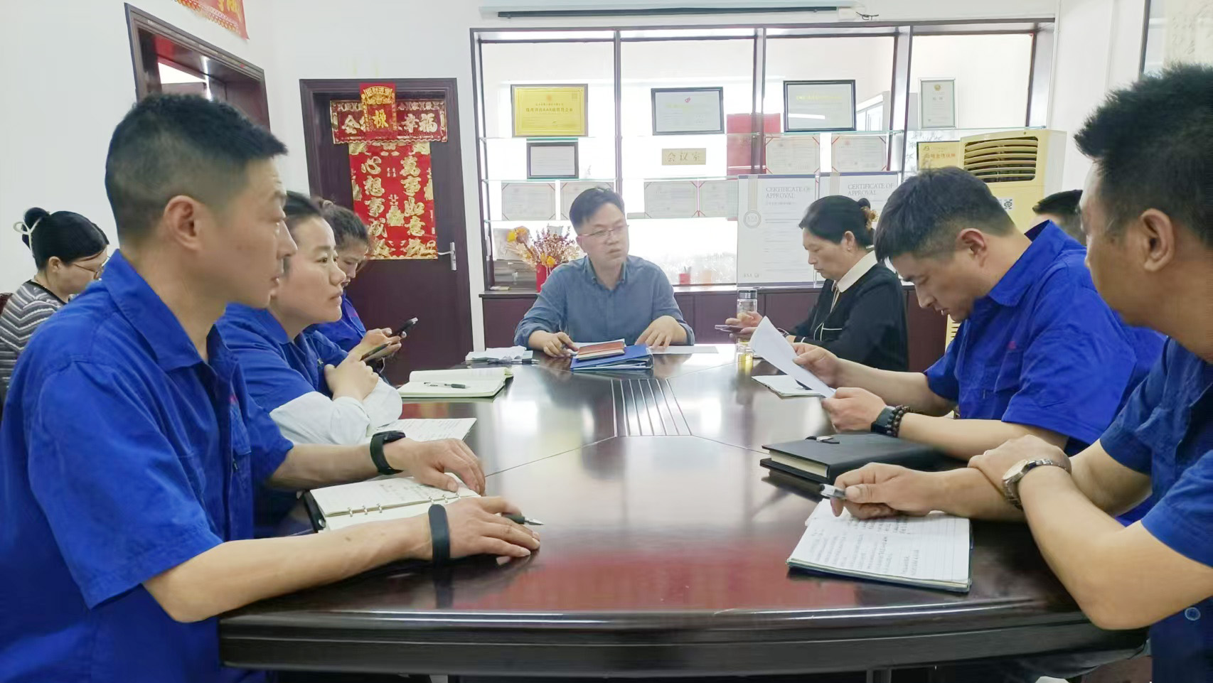 Dafeng Mingyue B​​earing Bush Co. Ltd.举行了2025年的第五次每月工作会议